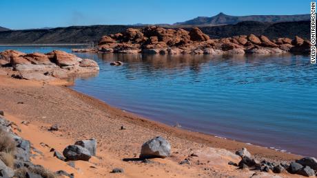 The Lake Powell Pipeline would supply water to Utah&#39;s Sand Hollow Reservoir, pictured here.