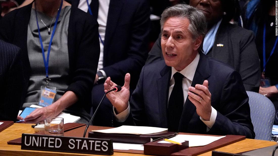 Blinken sagt UN, dass Russlands Verbrechen am Jahrestag des Ukraine-Krieges nicht zur „neuen Normalität“ werden können