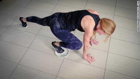 Try a mountain climber forward-back motion if you have trouble making a circular motion.
