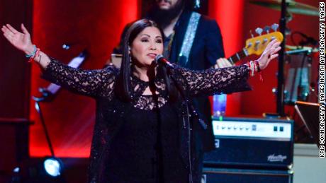 WASHINGTON, DC- NOVEMBER 18: Ana Gabriel performs during the 2015 Gershwin Prize Honoree's Tribute Concert Honoring Willie Nelson at DAR Constitution Hall in Washington DC on November 18, 2015.  (Photo by Kris Connor/Getty Images)