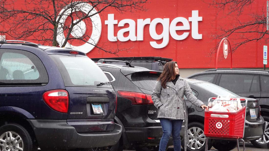 The target shows a recession warning: Shoppers are buying fewer clothes and more necessities