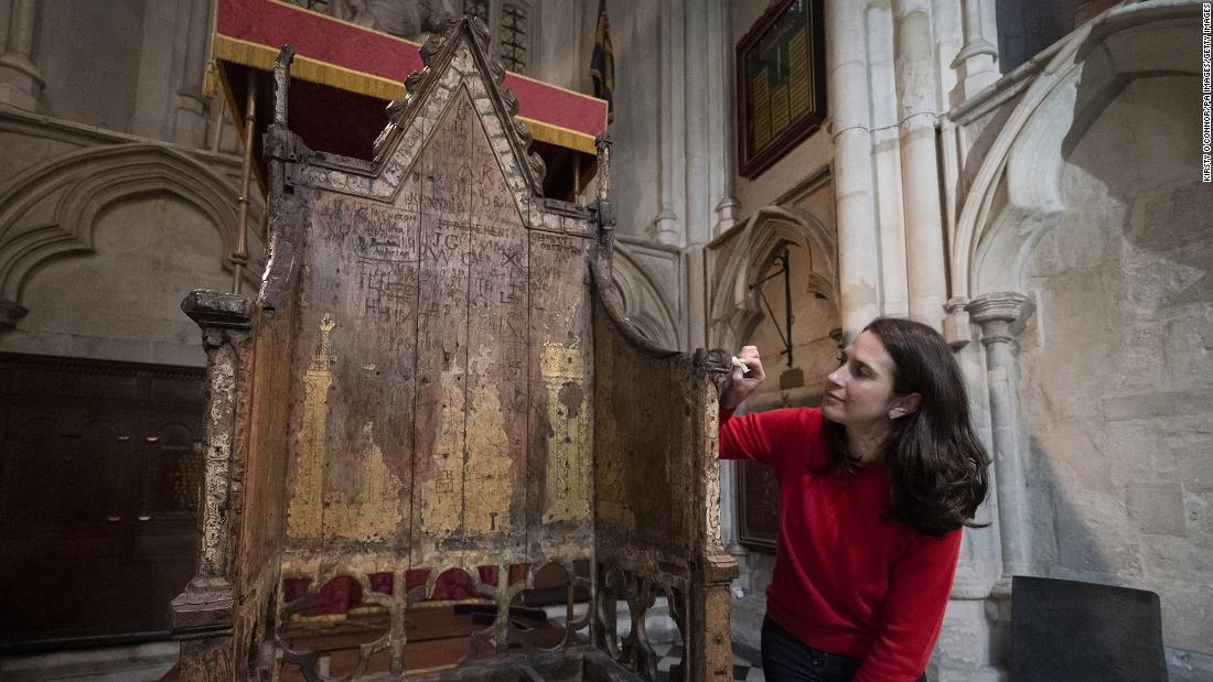 A 700-year-old chair is getting a facelift for King Charles III’s coronation