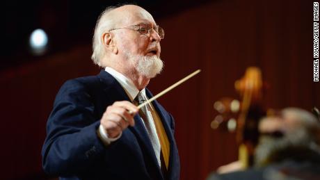 Composer John Williams, seen here performing on stage in December 2016 in Hollywood, California, spoke with CNN&#39;s Chris Wallace about rumors of his retirement. 