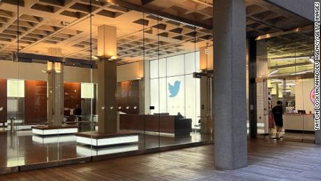 A view of Twitter&#39;s headquarters in San Francisco, California, on February 8.
