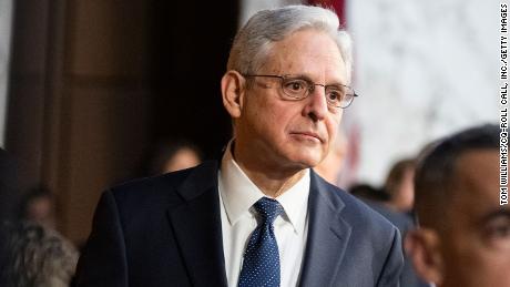 UNITED STATES - MARCH 1: Attorney General Merrick Garland arrives for the Senate Judiciary Committee hearing titled Oversight of the Department of Justice, in Hart  Building on Wednesday, March 1, 2023.
