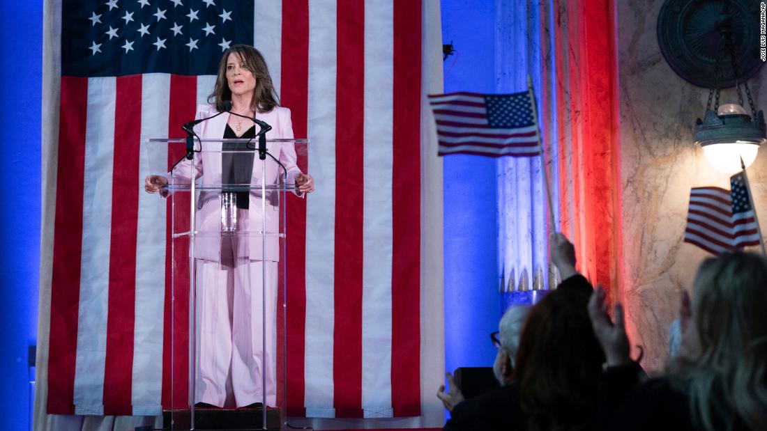 Marianne Williamson formally launches likely longshot Democratic