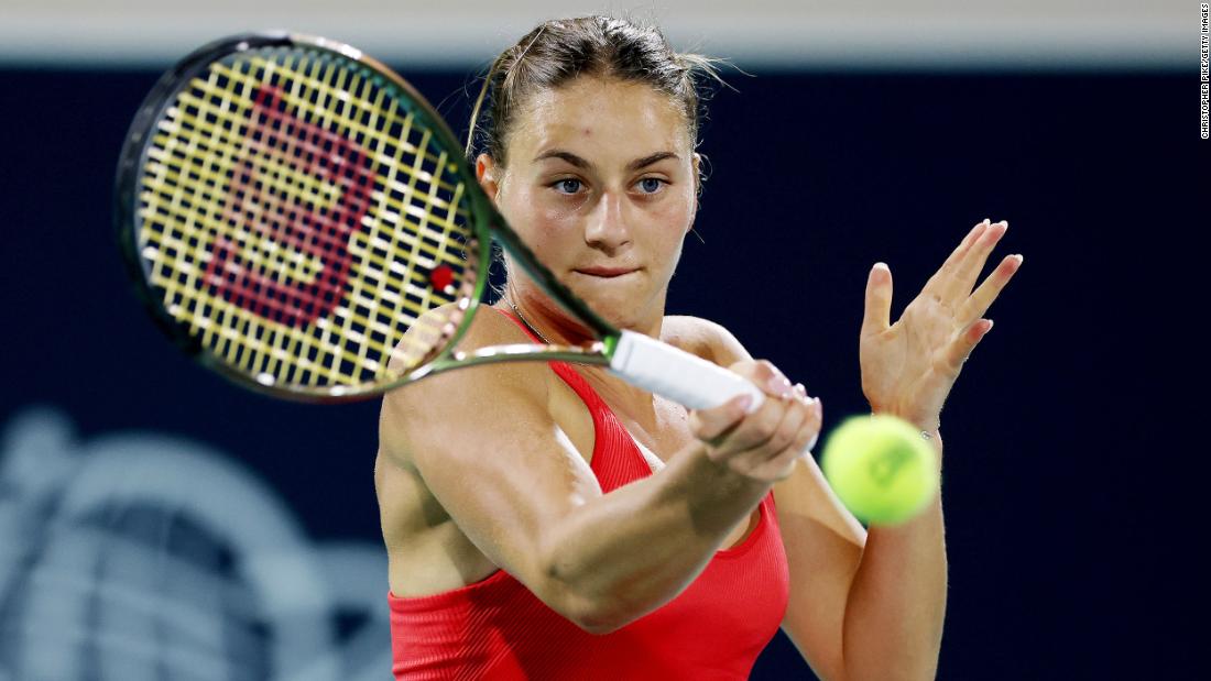 Ukrainian tennis player Marta Kostyuk snubs Russian opponent after winning WTA tournament