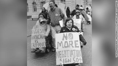 Heumann engaged in civil disobedience and helped open the door for people with disabilities.