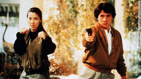 (From left) Michelle Yeoh and Jackie Chan in &#39;Supercop.&#39;