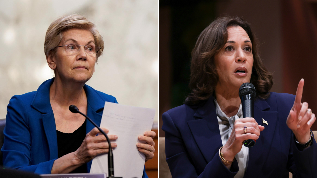 Warren issues statement after her comments on Harris