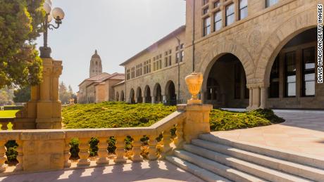 Part of the campus of Stanford University is pictured in October 2021.
