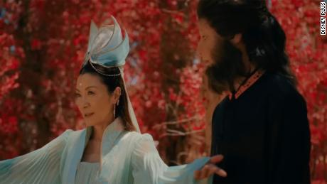 Michelle Yeoh and Jim Liu in &quot;American Born Chinese.&quot;