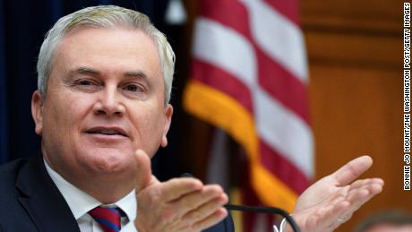 WASHINGTON, DC - FEBRUARY 7: Chairman James Comer speaks during a hearing of the House Committee on Oversight and Accountability on February 7, 2023 in Washington, District of Columbia  (Photo by Bonnie Jo Mount/The Washington Post via Getty Images)