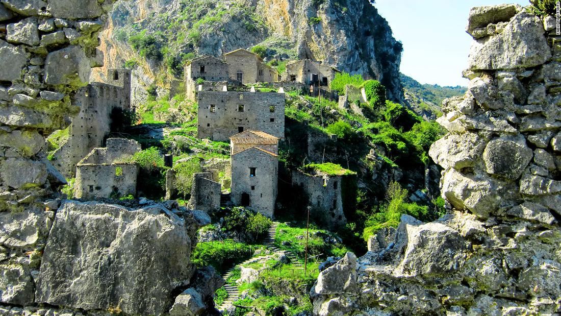 They bought a ghost village in Italy then left it to crumble