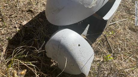 Ukrainian fighters said they downed the low-flying drone with small arms fire