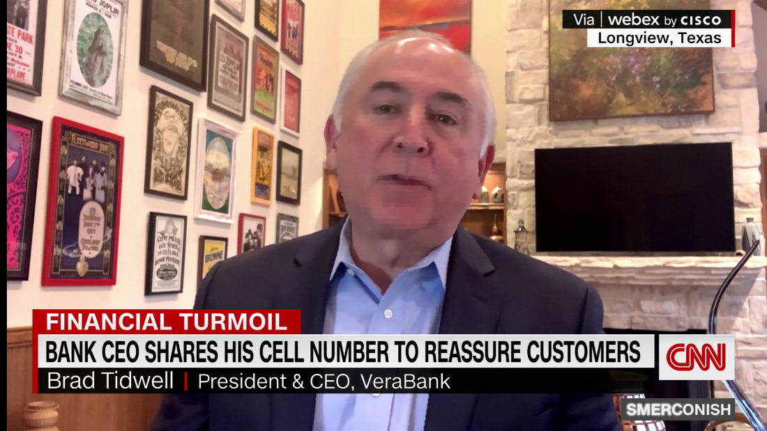 To reassure banking customers, CEO gives them his cell number – CNN Video