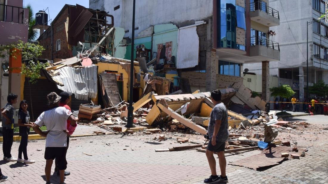 Bei einem Erdbeben in Ecuador sind mindestens 16 Menschen ums Leben gekommen