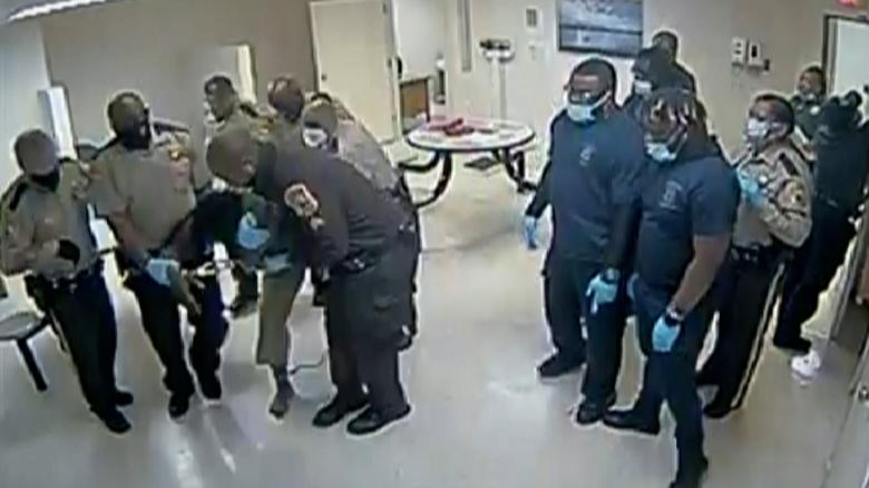 Hospital video shows deputies kneeling on Irvo Otieno moments before his death