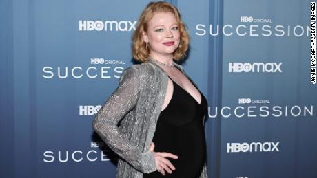 Sarah Snook at the season premiere for &quot;Succession&quot; on Monday in New York.