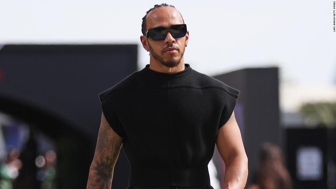 The story behind this striking new look from F1 driver Lewis Hamilton