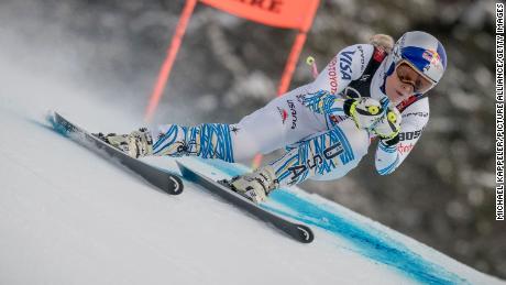 Shiffrin believed that skiing great Lindsey Vonn would be the skier to challenge Stenmark&#39;s record.