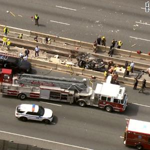 6 killed in a car crash at a construction zone outside Baltimore