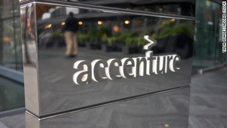An Accenture office entrance in Vancouver, Canada, in 2019.