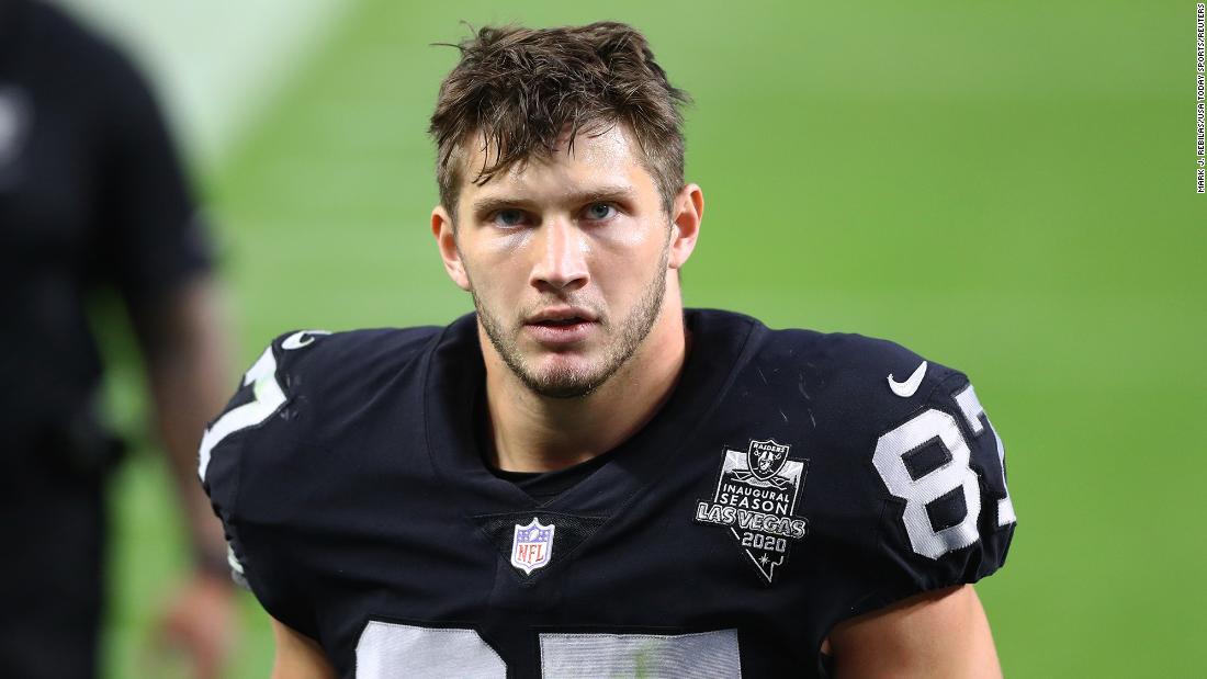 Former Las Vegas Raiders tight end Foster Moreau to step away from football after Hodgkin lymphoma diagnosis