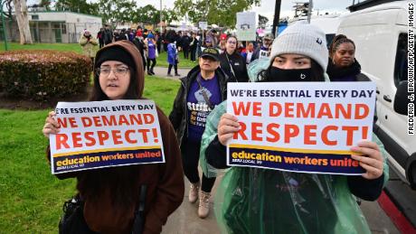 Los Angeles schools will reopen Friday after workers&#39; massive 3-day strike for better pay and working conditions