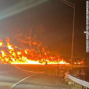 Truck fire shuts major Maryland highway weeks after deadly tanker fire in the region