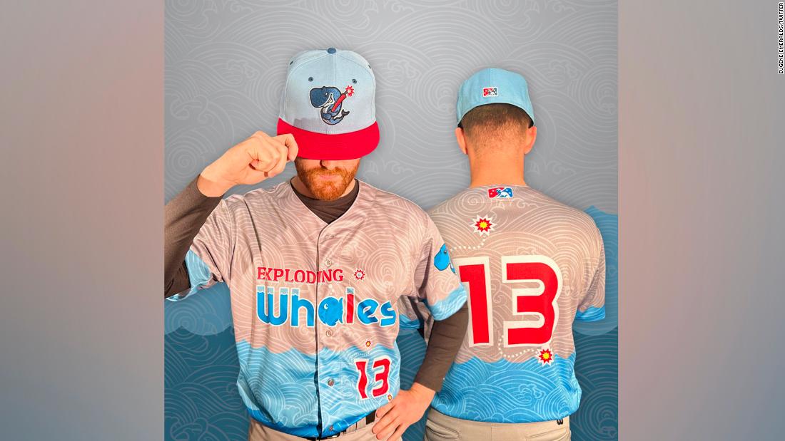 This baseball team chose an exploding whale as its new identity