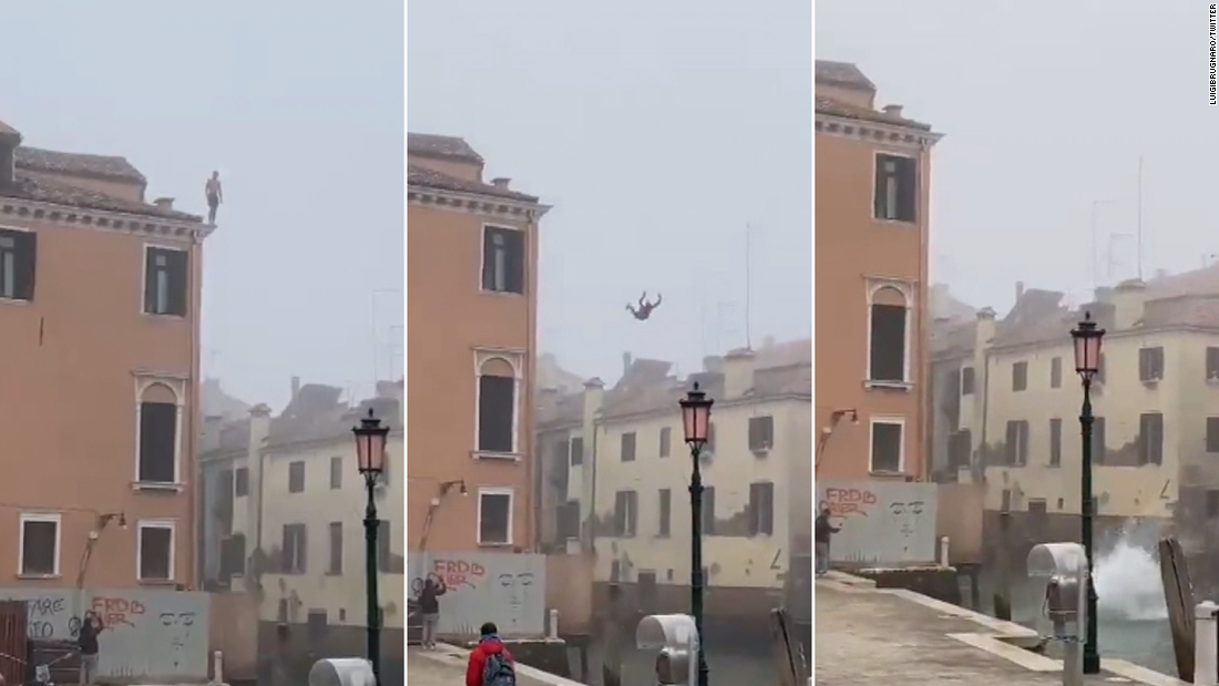 'Idiot' jumped off three-story building into Venice canal 'for the likes', mayor says