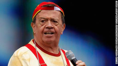 Xavier Lopez &#39;Chabelo&#39; performs during the concert of the 199th anniversary of the Mexican Independence at Zocalo on September 15, 2009 in Mexico City.