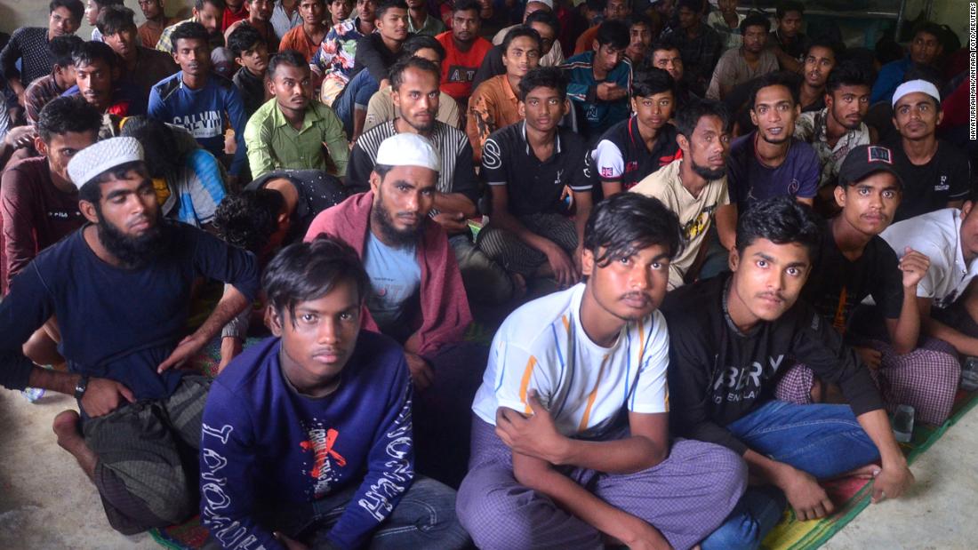 Nearly 200 Rohingya people land by boat in Indonesia's Aceh