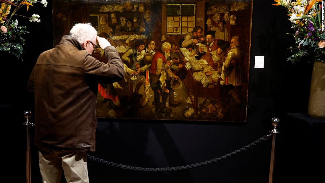Dusty painting hidden behind door turns out to be Brueghel ‘masterpiece’