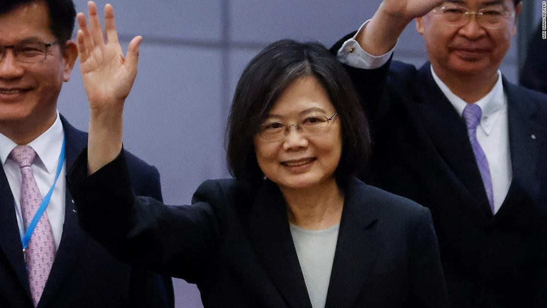 Taiwan's leader departs for New York to start Central American trip