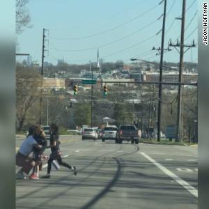 'They escaped from the woods': Witness describes scene outside of school