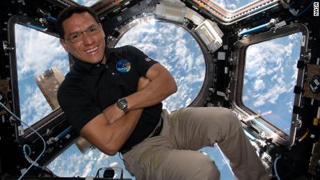 (Oct. 1, 2022) --- NASA astronaut and Expedition 68 Flight Engineer Frank Rubio is pictured inside the cupola, the International Space Station&#39;s &quot;window to the world,&quot; as the orbiting lab flew 263 miles above southeastern England. 