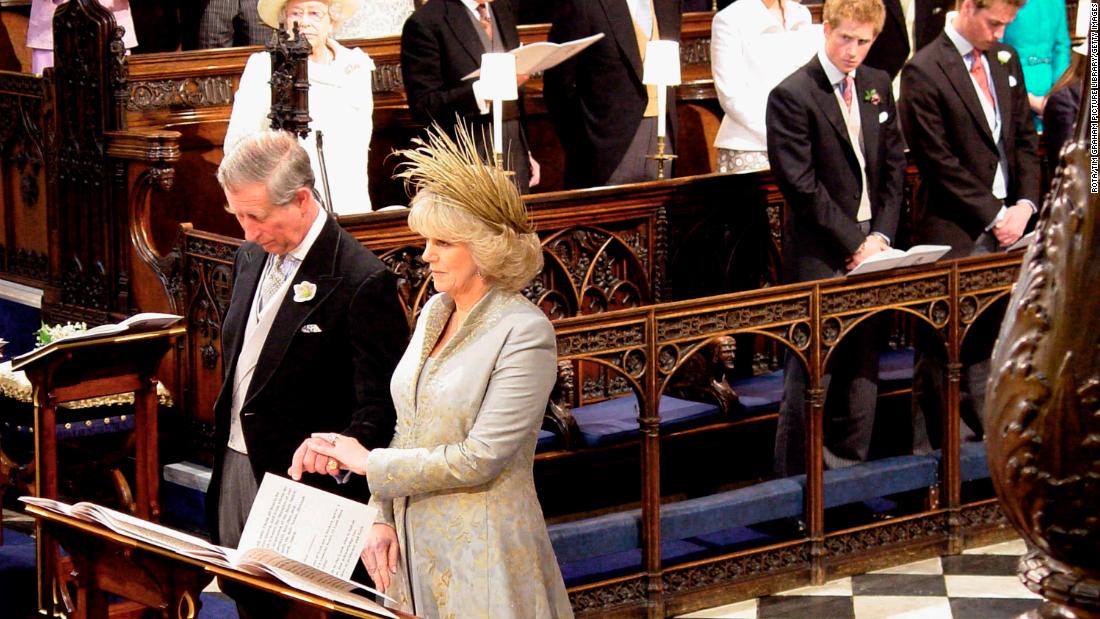 Camilla and Charles were married at Windsor Castle in April 2005.