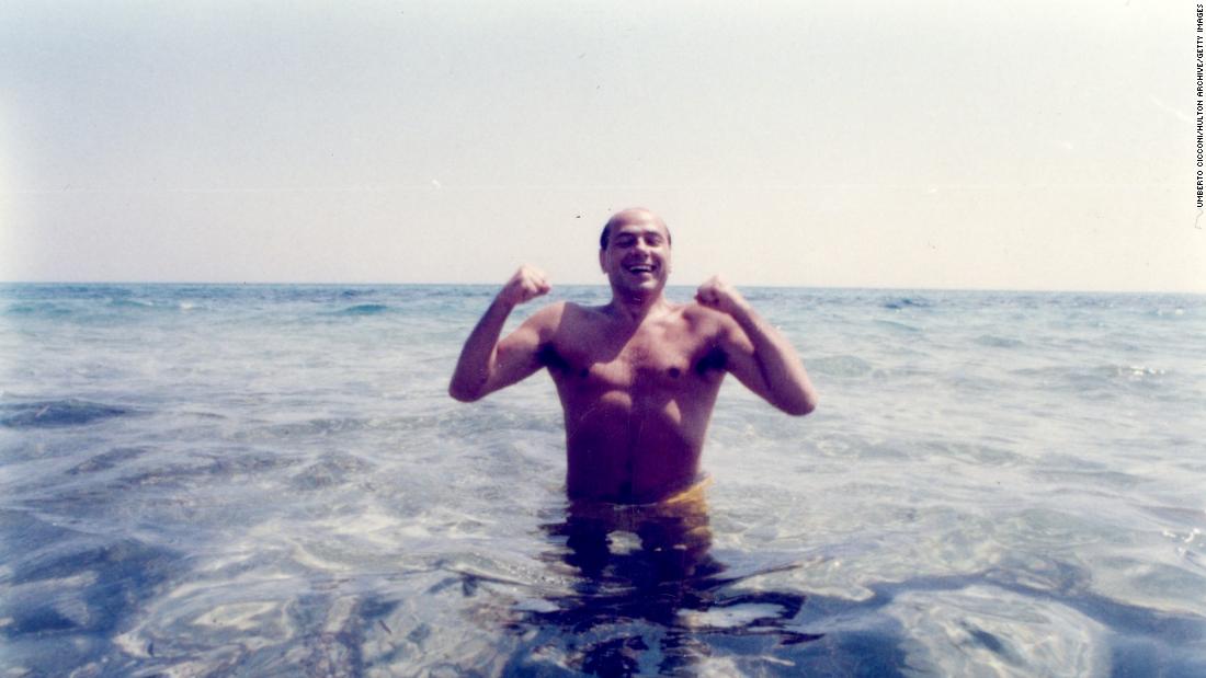 Berlusconi swims at a Tunisian beach in 1984. In 1980, he launched Canale 5, Italy&#39;s first national commercial television network. Italia 1 followed in 1982, and Rete 4 in 1984.