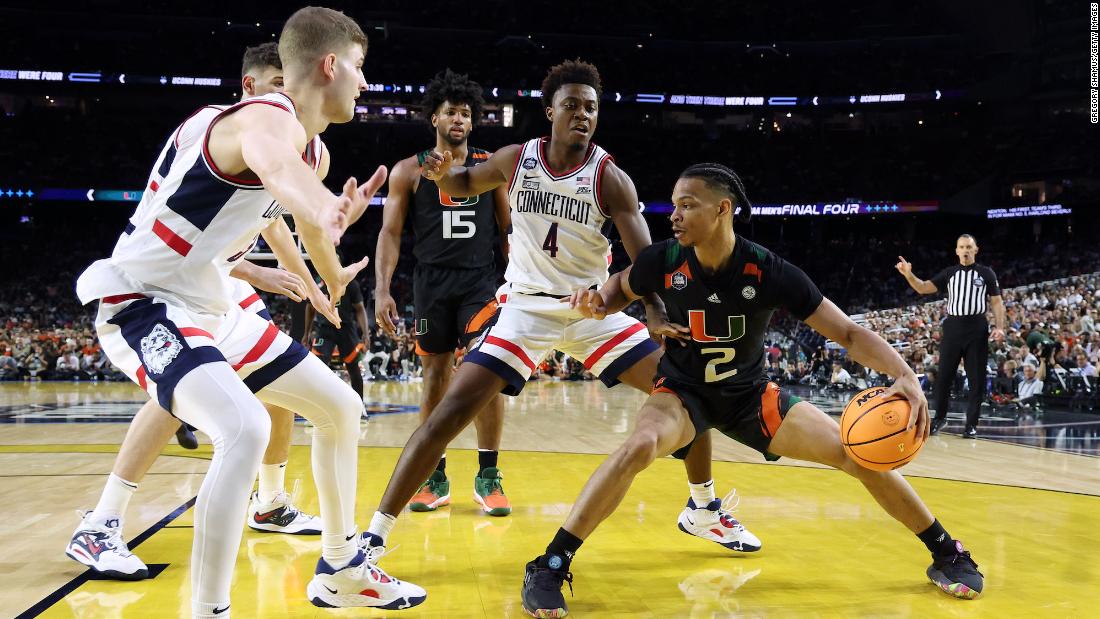 UConn defeats Miami to advance to the NCAA Men’s Basketball Championship title game