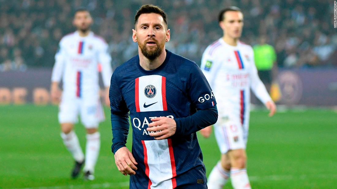 Some fans whistle as Lionel Messi's name is announced as Paris Saint-Germain's season hits new low