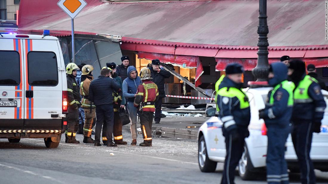 Russian authorities detain suspect over St. Petersburg cafe blast