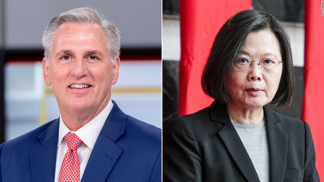 McCarthy trifft sich am Mittwoch mit dem Präsidenten von Taiwan in Kalifornien