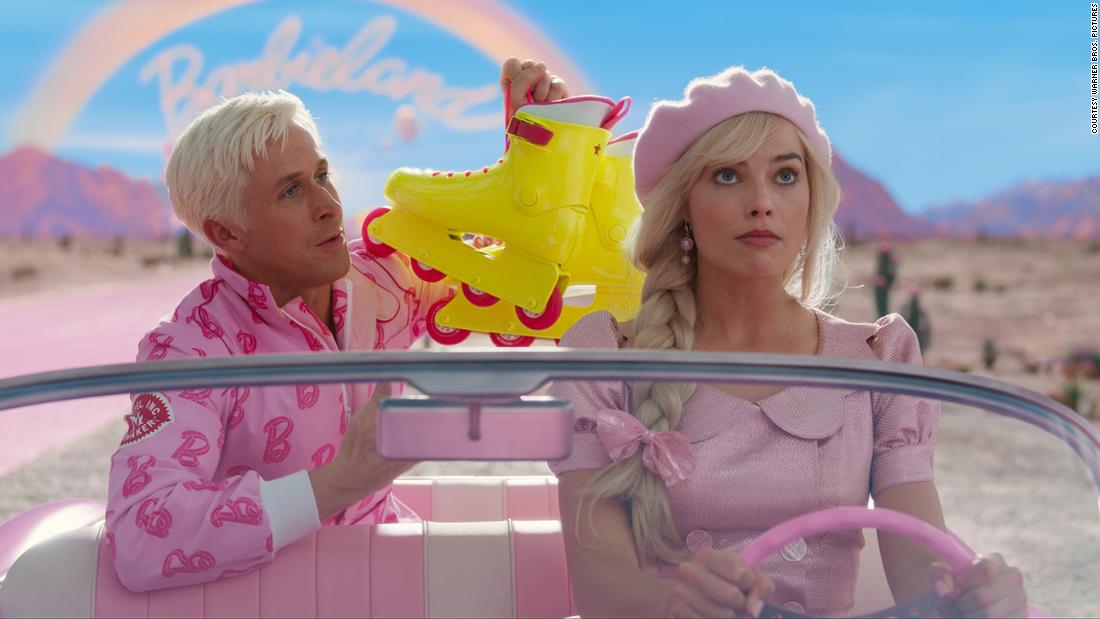 Look of the Week: ‘Barbie’ stars Margot Robbie and Ryan Gosling hit the road in bubblegum pink
