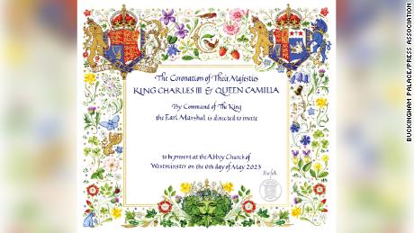 King Charles III and Queen Camilla&#39;s coronation invitation