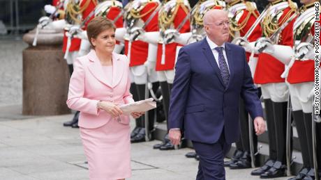 Sturgeon and Murrell at St Paul&#39;s Cathedral on June 3, 2022.