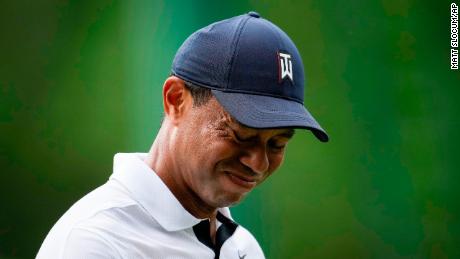 The Masters: Tiger Woods endures &#39;constant&#39; pain during turbulent first round