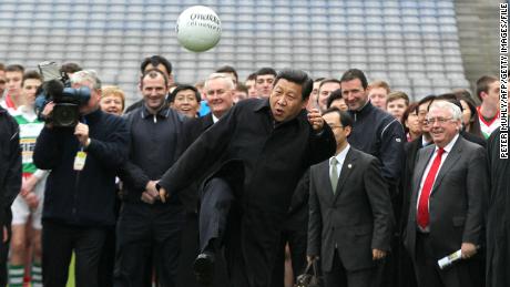Chinese leader Xi Jinping visits Croke Park in Dublin, Ireland, in 2012.