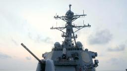 230410131755 us navy south china sea hp video US Navy's USS Milius sails near South China Sea island militarized by China